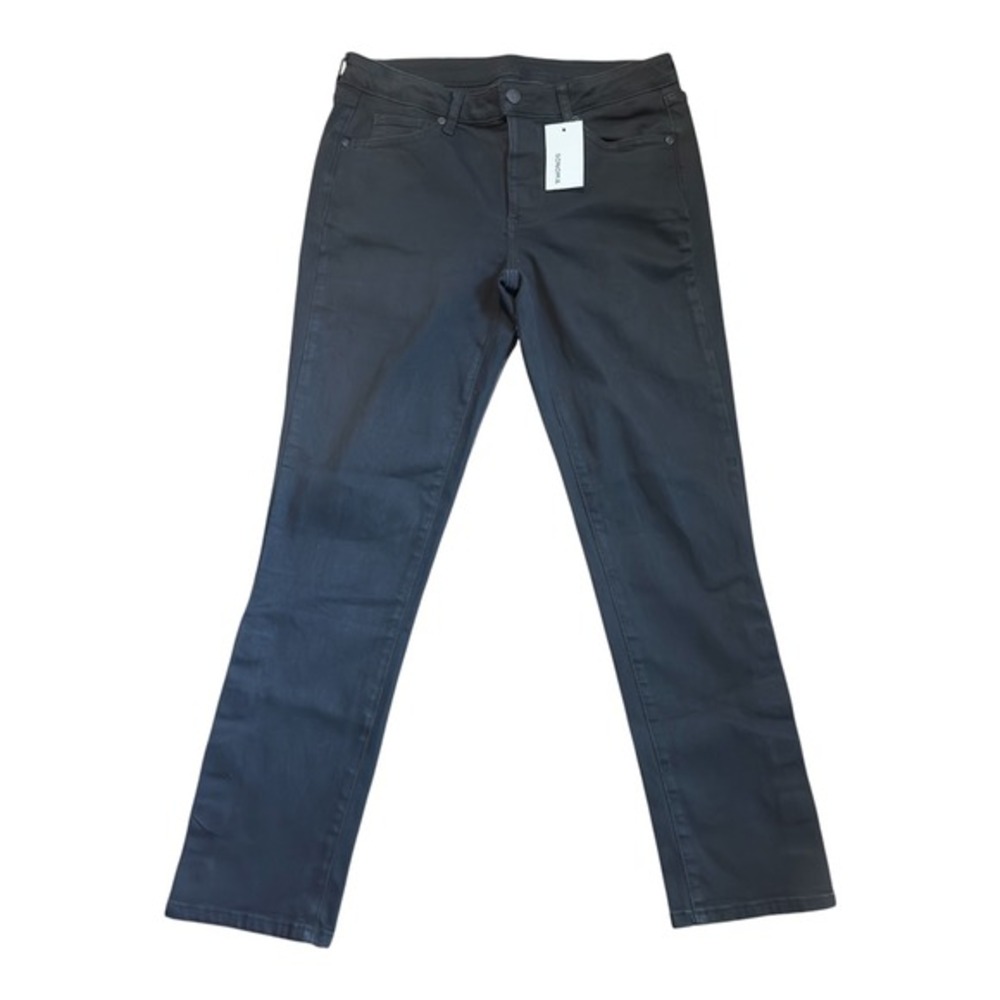 Sonoma Goods For Life Womens Adaptive Straight Leg Pants Black Size 10 NEW